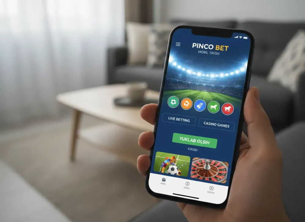 Pinco bet app mobil tikish uchun yuklab olish va kirish